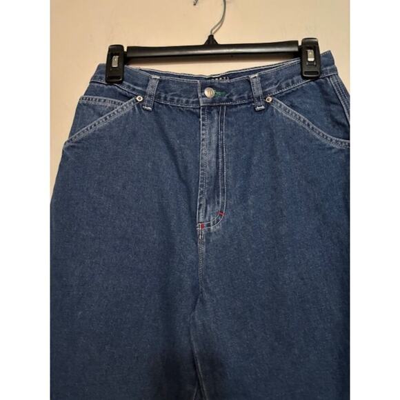 Vintage 90s Tommy Hilfiger Carpenter Jeans Wide Leg Utility Y2K Spell Out Med - Picture 4 of 8